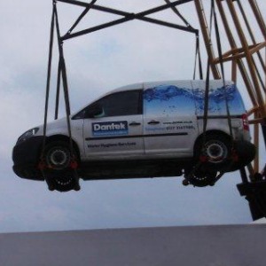 Van going to Scilly Isles
